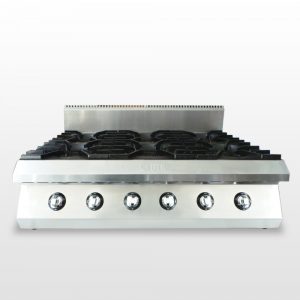 S/S GAS BURNER 6 STOVE (OPEN BURNER)