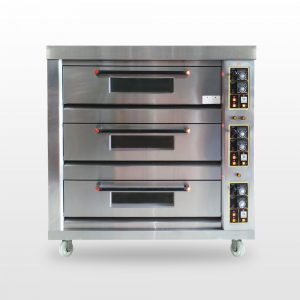 GAS OVEN 3 DECK 9 TRAY W/ WATER SPLASH (Indirect Steam)